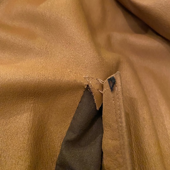 Men's Cuir Yvan Leather Cognac Shirt Jacket Size 46 - Picture 8 of 8